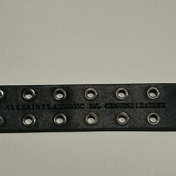 5 genuine leather high quality Italian Ralph Lauren Allsaints Chain Belts black - Picture 6 of 12